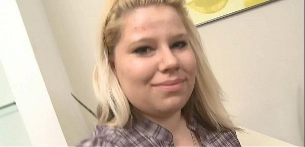  Huge boobs blonde picks up stranger
